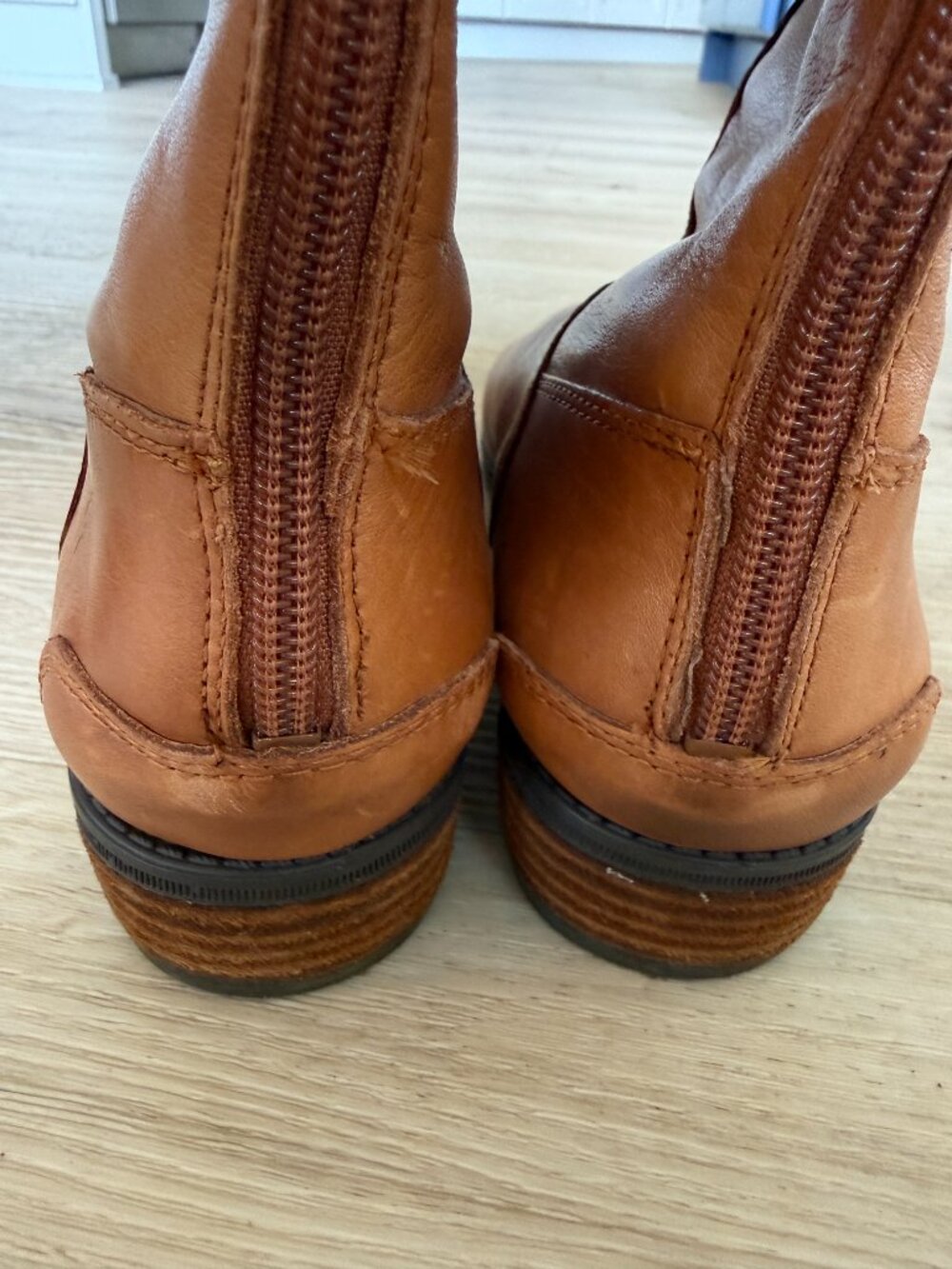 Sam Edelman Penny Riding Boot Tan Brown Equestrian Leather Tall 9.5 - Picture 6 of 13
